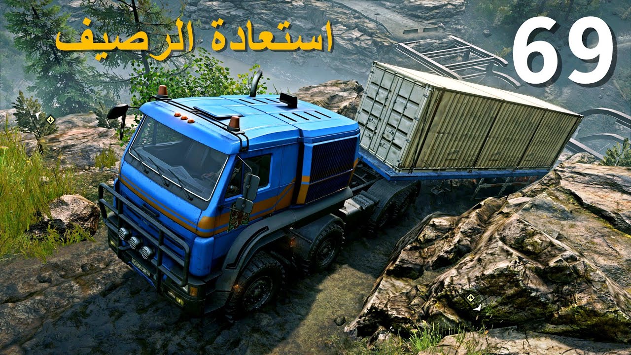 المهمة استعادة الرصيف _ 69# ( الخريطة زيمنيغورسك ) SnowRunner _ TAYMYR, RUSSIA