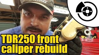Yamaha TDR front caliper rebuild #1321