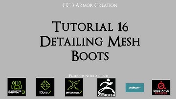 Tutorial 16 - Boots - Detailing Mesh | Character Creator 3 and ZBrush Tutorial