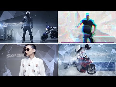 After Effects Template - Plexus and Glitch