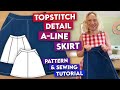 ★E.B.M★ Stitched A-line banding skirt EMP1WSK040 How to make an A-line skirt - detailed tutorial including