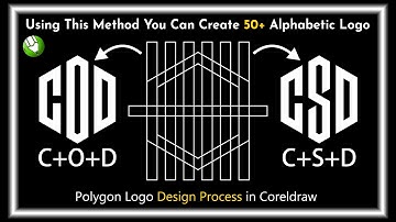 How to Make a Logo Design Using Polygon in Coreldraw | Logo Design | Corel draw Logo Design