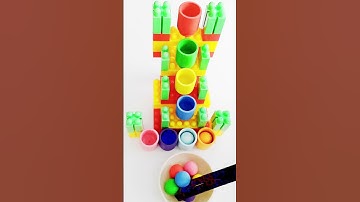 Satisfying color sorting ASMR!#satisfying #coloring #woodenballs #colorsorting