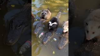 Oh My God😰Wait For End😳Unexpected Friends in USA😂😂 #viralvideo #ai #reels #tiktok #animals