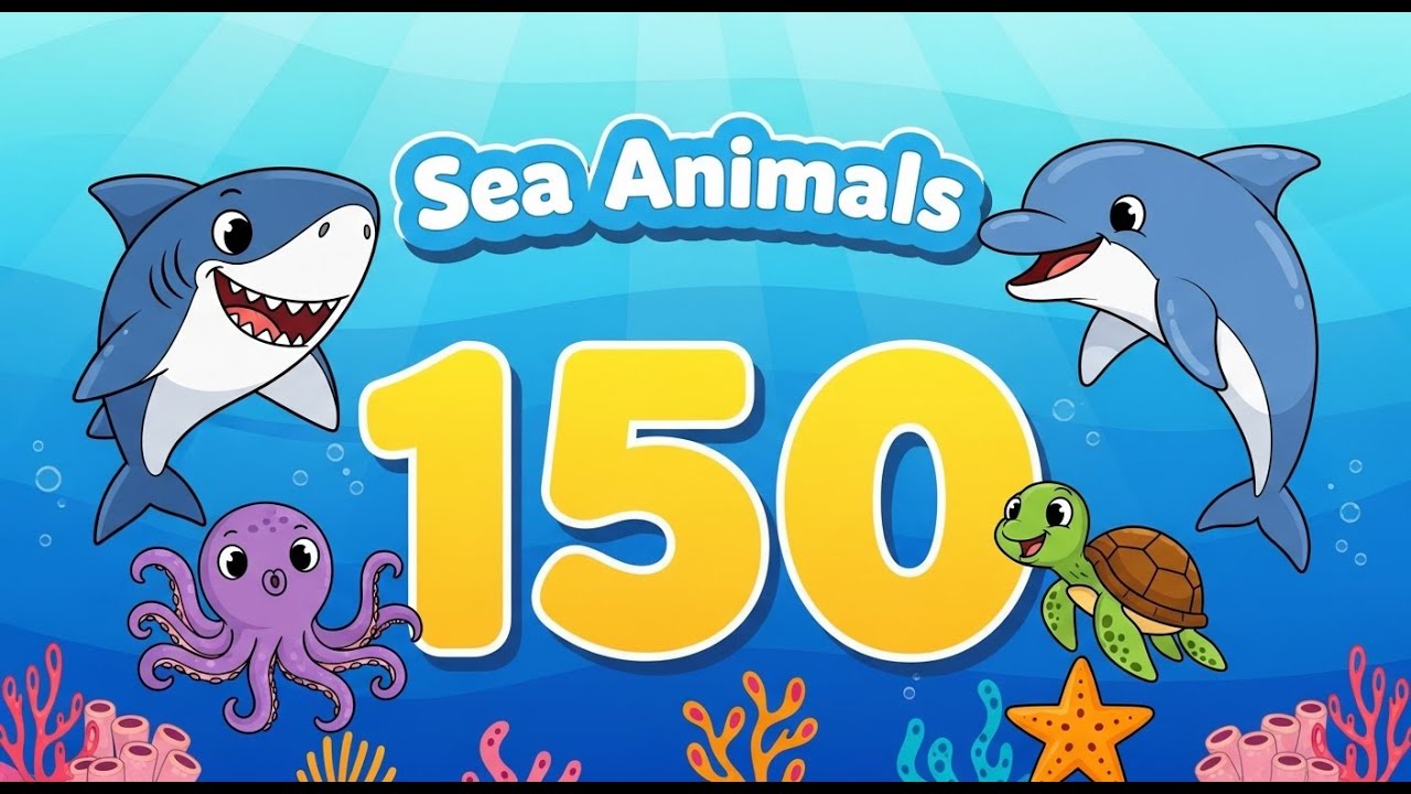 Sea Animal Sounds for Kids 🐠 | Clownfish, Angelfish, Seahorse | Fun ...