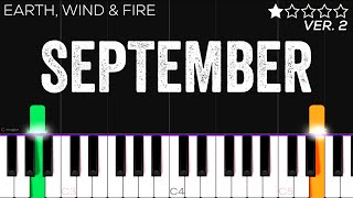 Earth, Wind & Fire - September | EASY Piano Tutorial