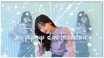 pop up star transition | alight motion tutorials