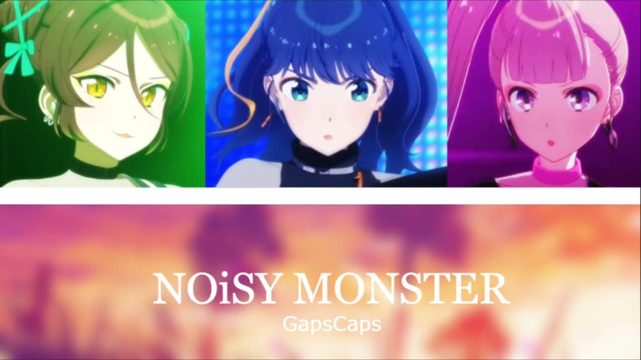 GapsCaps - NOiSY MONSTER - Color Coded【SHORT LYRICS】 Selection Project