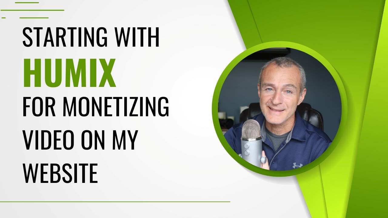 Starting with Humix for Monetizing Video on my Website #HUMIX - YouTube