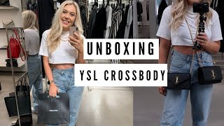 Unboxing YSL Kate Grain De Poudre Embossed Leather Small Crossbody