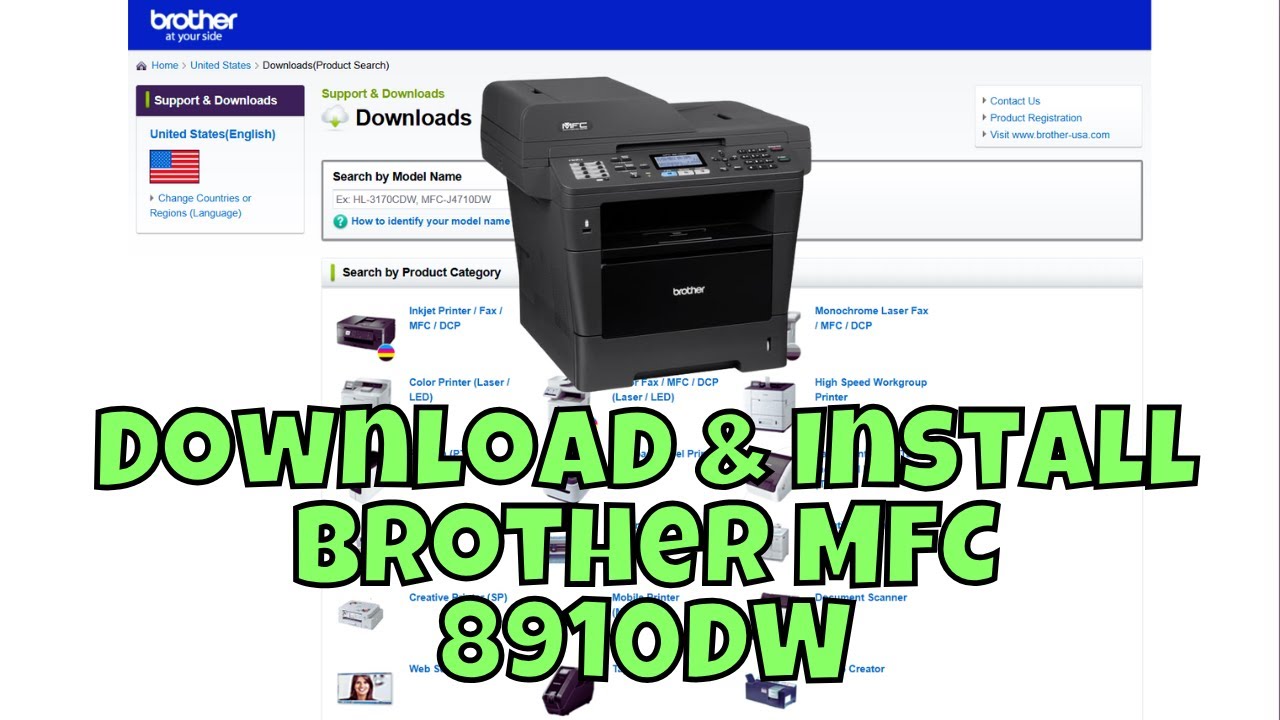 How To Download & Install Brother MFC 8910DW Printer Driver in Windows 10/11