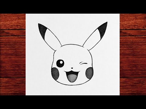 Kolay Pikachu Nasıl Çizilir - Yeni Başlayanlar İçin Adım Adım Öğretici Çizimler - Çok Kolay Çizimler