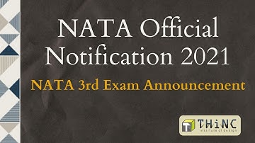 NATA 2021 | 3rd Attempt August | Admissions | New Notification | B.Arch