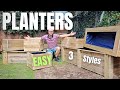 Easy outdoor planters any woodworker can make