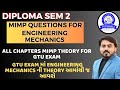 ENGINEERING MECHANICES MIMP THEORY FOR GTU EXAM || DIPLOMA SEM 2 EM MIMP FOR GTU EXAM #gtu #gtuimp