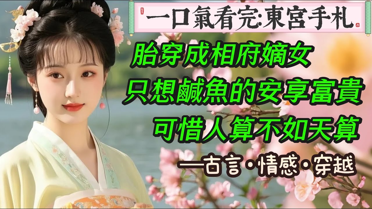 【完結】我胎穿來的古代，當今太傅嫡女，吃飽穿暖不愁，還有丫鬟小廝鞍前馬後，我鹹魚得理所當然。人生計劃便是等日後成了當家主母，換個地方繼續躺。可惜人算不如天算，一道突如其來的聖旨，我成了那東宮的太子妃