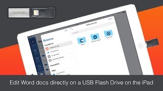 Edit Word documents directly on a USB Flash Drive on your iPad