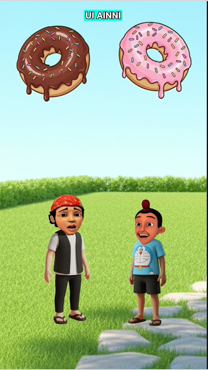 donate coklat🍩 atau donat stroberi🍩🍓 #shorts #animasi #funny #lucu