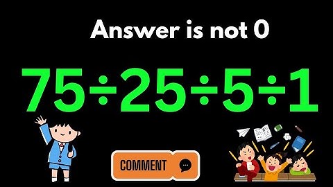 “99% People Get This Math Question Wrong! Can You Solve It Correctly?”