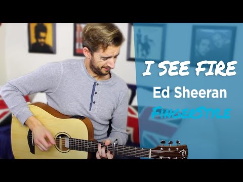 Ed Sheeran - 'I See Fire' Fingerstyle Guitar Lesson Tutorial by Andy Guitar