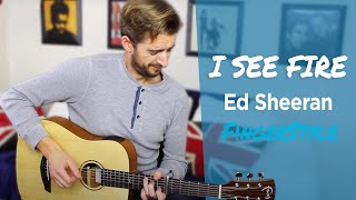 Ed Sheeran - 'I See Fire' Fingerstyle Guitar Lesson Tutorial by Andy Guitar
