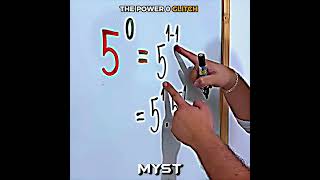 The "Zero Power" Glitch Explained! 🧠 #maths