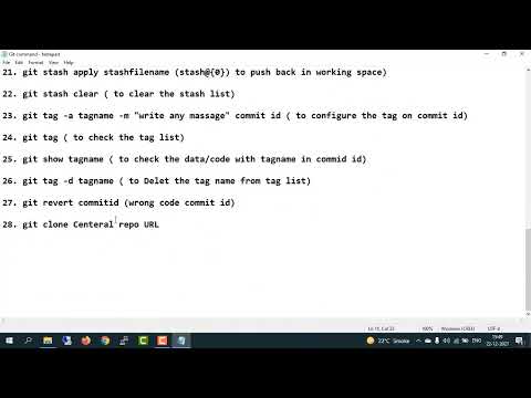 Git important commands | git basic commands | #git #github #gitbash #shorts #short