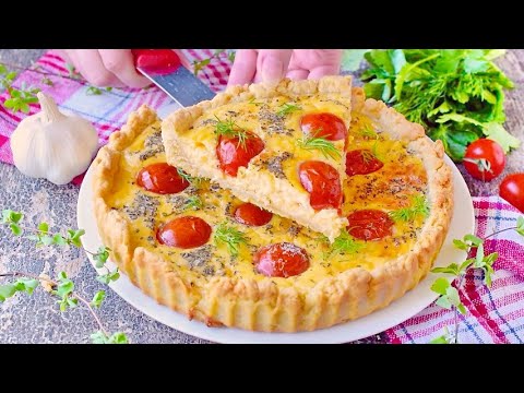 Киш Лорен с Сыром и Помидорами ❤ Классический Французский Пирог/Quiche Lorraine Recipe