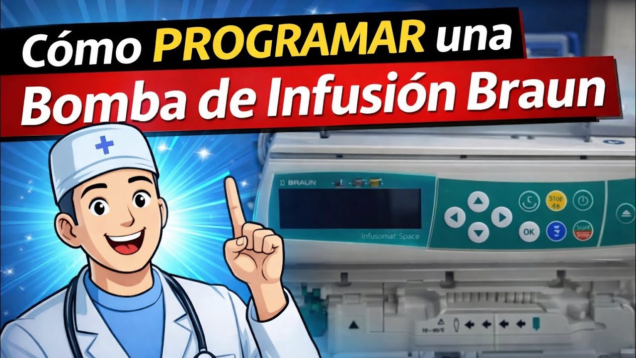 Como programar una bomba de infusión Braun 