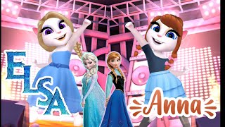 Talking ANGELA2 vs FROZEN || ANNA & ELSA || COSPLAY #talking #angela2 #frozen #cosplay #america