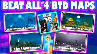 HOW TO BEAT THE FIRST 4 MAPS IN BEAR TOWER DEFENSE / LEVEL UP FAST / FULL GUIDE / TIPS AND TRICKS