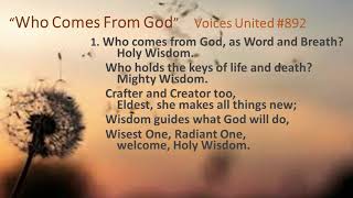 BCUC: Who Comes From God - lyric video