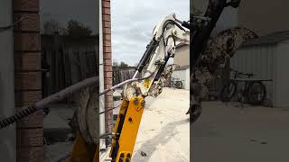Breaking concrete #buildingfoundation #concrete #excavator #dirt #construction #machinery #india