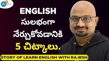 ENGLISH సులభం గా నేర్చుకోండి | best English tips | @LearnEnglishwithRajesh | Josh Talks Telugu