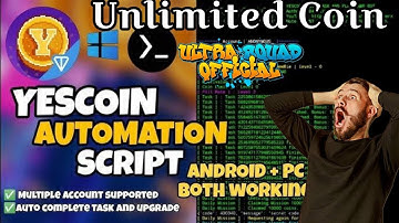 Yescoin Update script | MemeFi Hack | Termux |Unlimited Coin Blum script Online income Yescoin