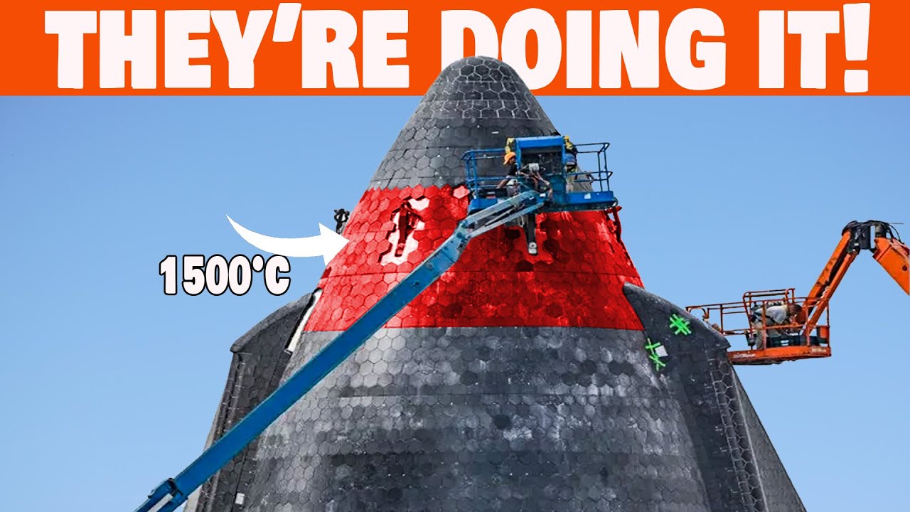 SpaceX's genius Solution on Starship Flight 12 to Survive 1500°C and Make History!