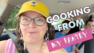 PANTRY COOKING| NO GROCERY STORES! ONLY SHOPPING WHAT I ALREADY HAVE