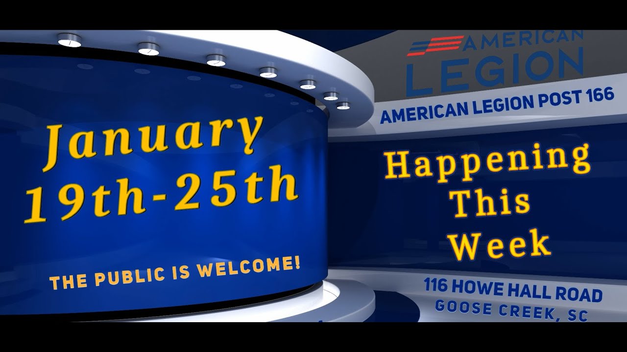 WEEKLY HAPPENINGS POST 166 01 19 2026