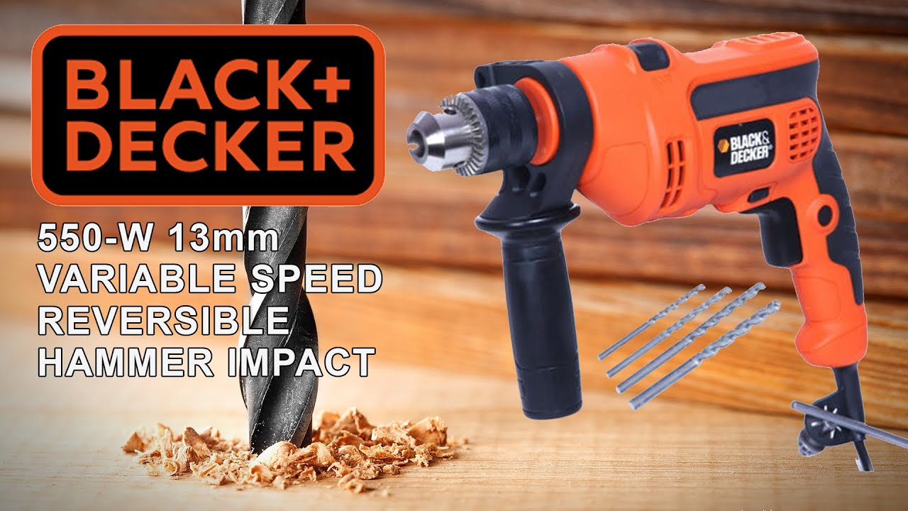 Buy Black Decker 550 W Plastic Reversible Hammer Drill Machine