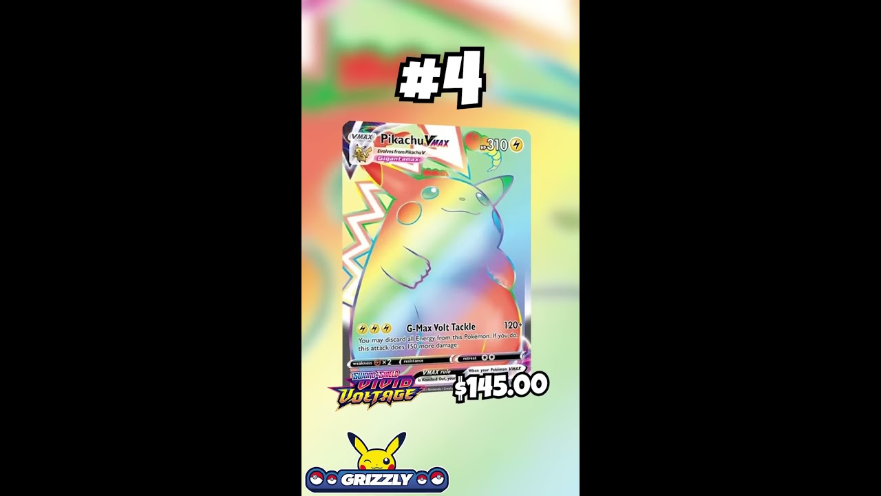 Top 5 Rainbow Rare Pokemon Cards