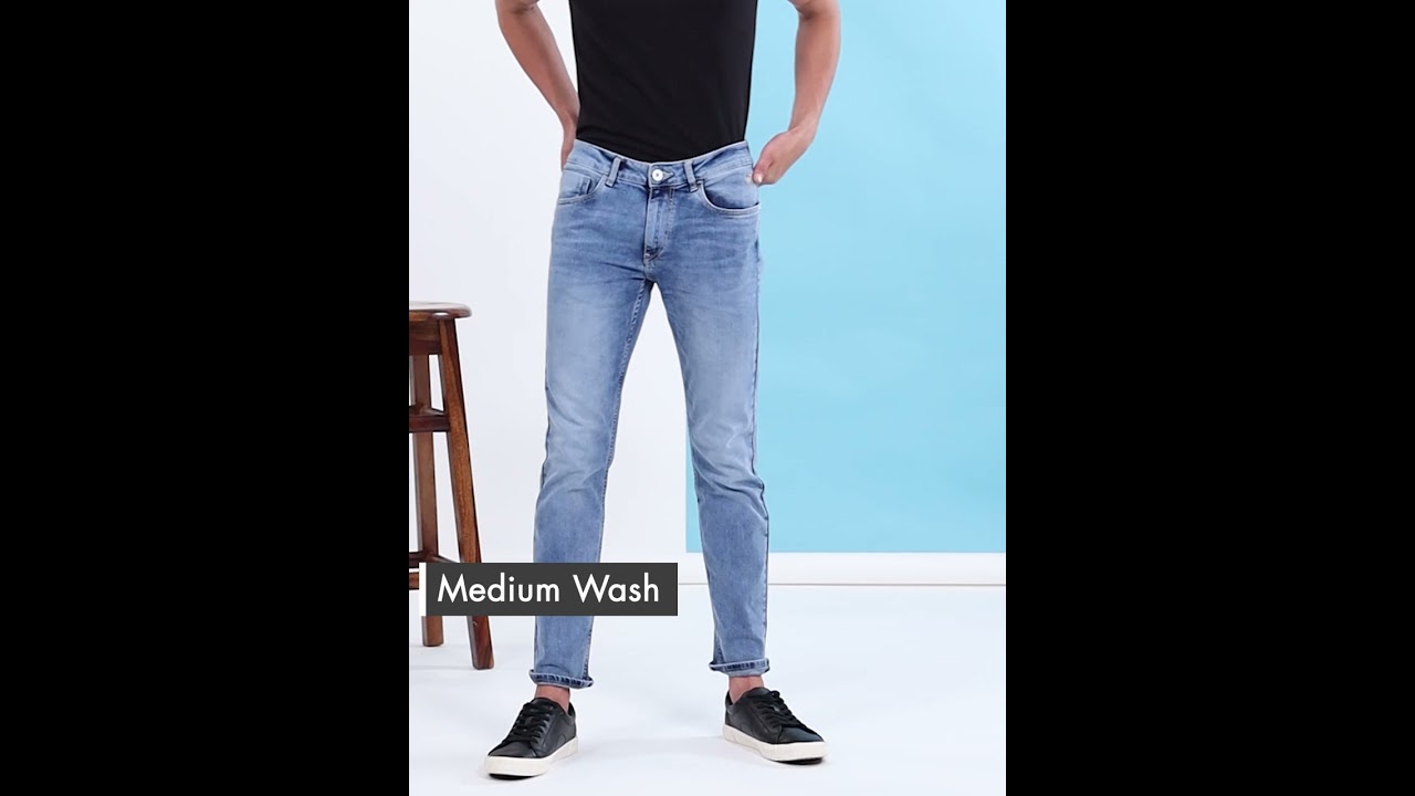 Skinny Fit Stonewash Jeans