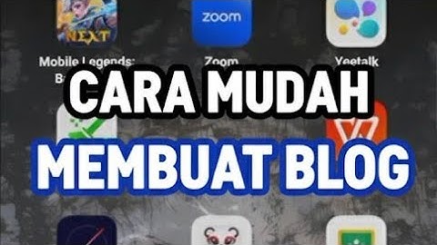 Tutorial Membuat Blog Di Blogger 