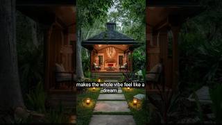 Peaceful Gazebo Setup in Nature 🌳 Backyard Goals#gazebo #backyardideas #outdoorliving  #naturelovers