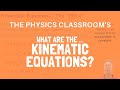 Kinematics Video Tutorial Quiz