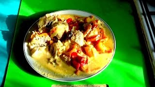 видео Вкуснейший минтай, тушеный с овощами