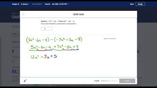 Polynomial Arithmetic Unit Test Study Guide