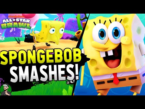 SPONGEBOB Can SMASH! | Nickelodeon All-Star Brawl "Spongebob" Gameplay