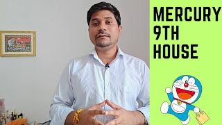 Mercury in Ninth House in Vedic Astrology