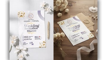 How to Design a Wedding Invitation Flyer | Easy Step-by-Step Tutorial for Beginners