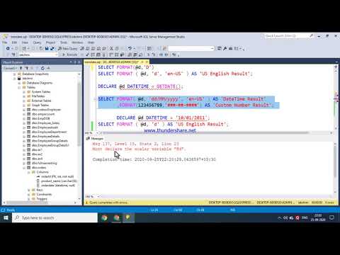 53.FORMAT() FUNCTION IN SQL